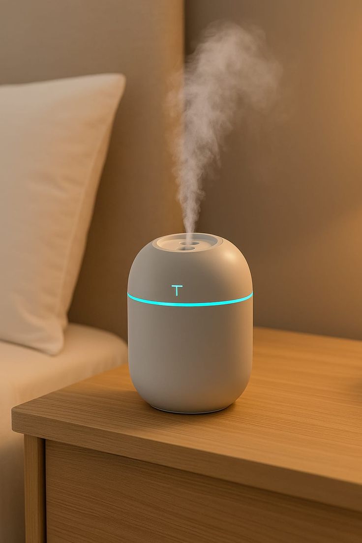 Ultrasonic Air Humidifier & Essential Oil Diffuser – Cool Mist LED Aroma Humidifier for Bedroom, Office & Home