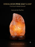 Natural Himalayan Salt Lamp – Handcrafted LED Crystal Night Light for Home & Office