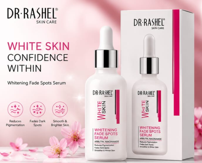 DR.RASHEL Whitening Fade Spots Serum with Arbutin & Niacinamide | Brightening Face Serum for Even Skin Tone