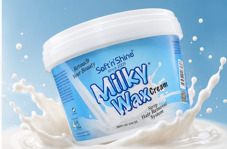 Soft'n'Shine Milky Wax Cream – Strip Hair Removal Wax for Smooth & Silky Skin | Gentle Hair Removal for All Skin Types