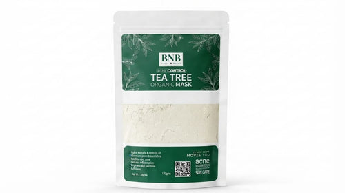 BNB Organic Face Mask Powder – Rice, Vitamin C, Tea Tree & Saffron | Natural Skin Brightening & Deep Cleansing