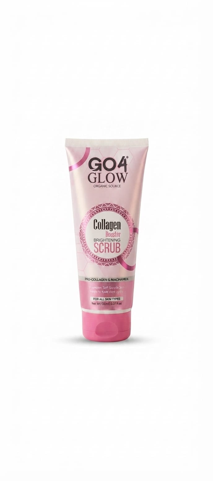 GO4 Glow Rice Brightening Glow Face Scrub 190ml – Organic Rice Exfoliating Scrub for Smooth, Radiant & Glowing Skin