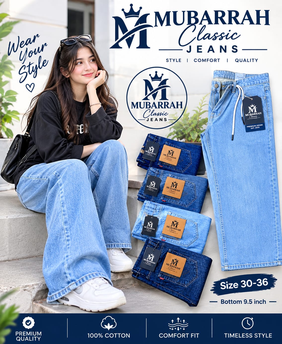 **Classic Denim Style** 👖✨