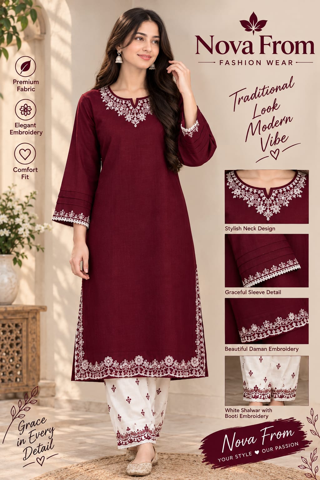 #NovaFrom\  #LawnSuit\  #2Piece\  #PrintedLawn\  #WomensWear\  #PakistaniWear