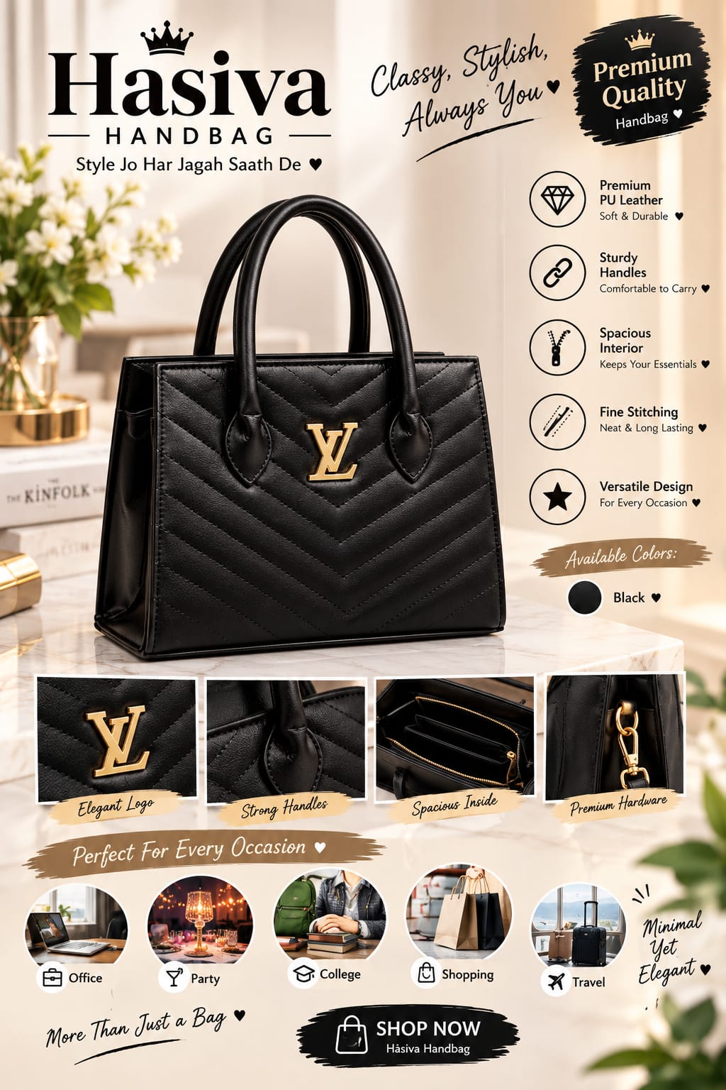 Title: Elegant Trendy Handbag 👜