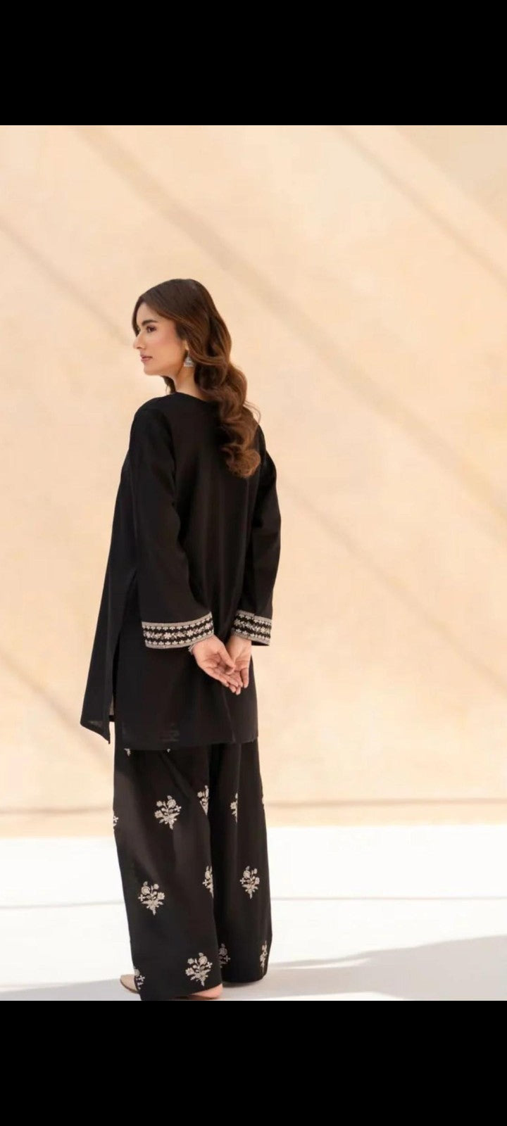Elegant Black Embroidered Kurti | Premium Ethnic Wear ✨🌸