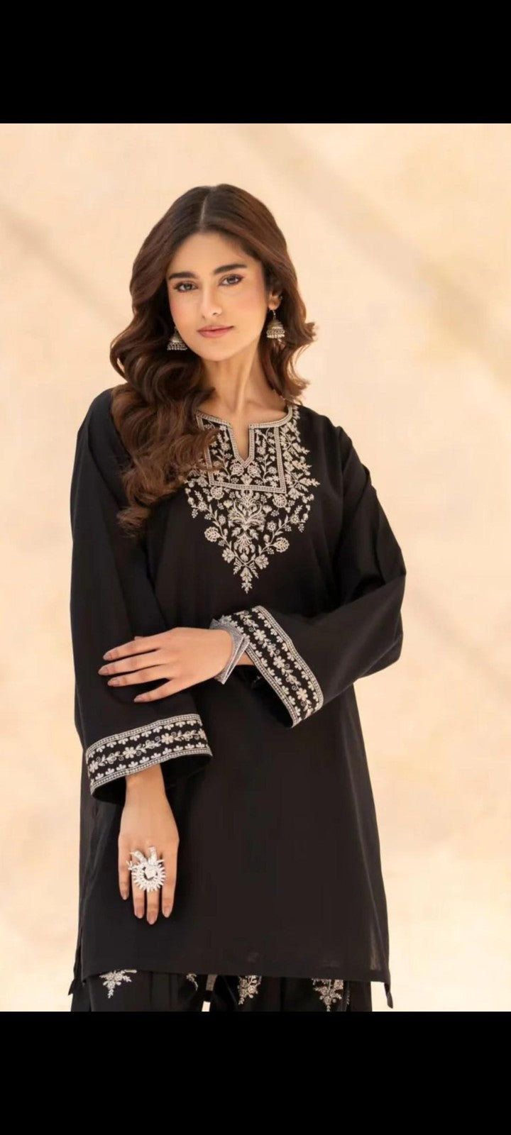 Elegant Black Embroidered Kurti | Premium Ethnic Wear ✨🌸