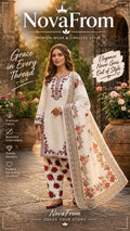 Here are some short title ideas:   - **Maroon Bloom** - **White & Maroon Elegance** - **Floral Grace** - **Maroon Petals** - **Blooming Elegance** - **Royal Florals** - **Maroon Blossom** - **Classic Floral Suit**